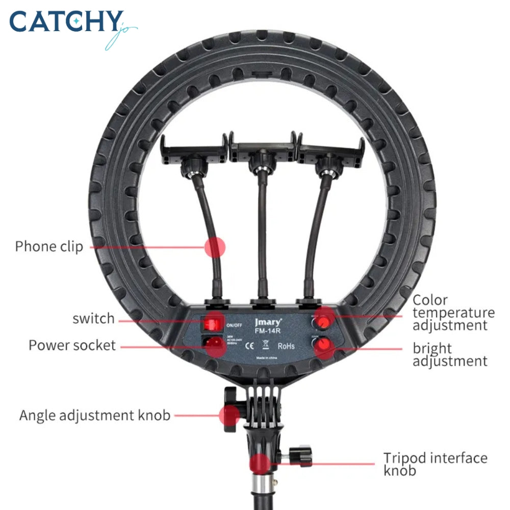 JMARY FM-14R Ring Light