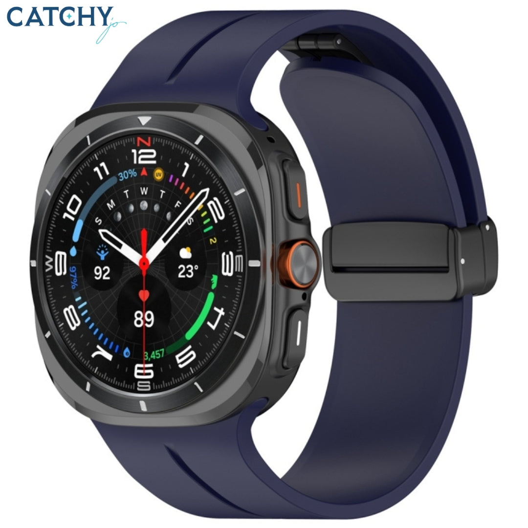 Samsung Galaxy Watch Ultra Silicone Magnetic Folding Buckle Band