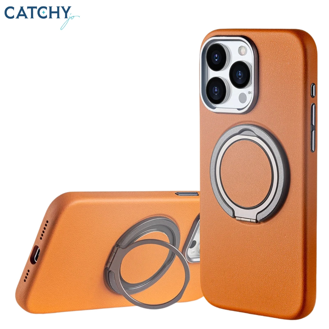 iPhone Leather Magnetic Protective Case