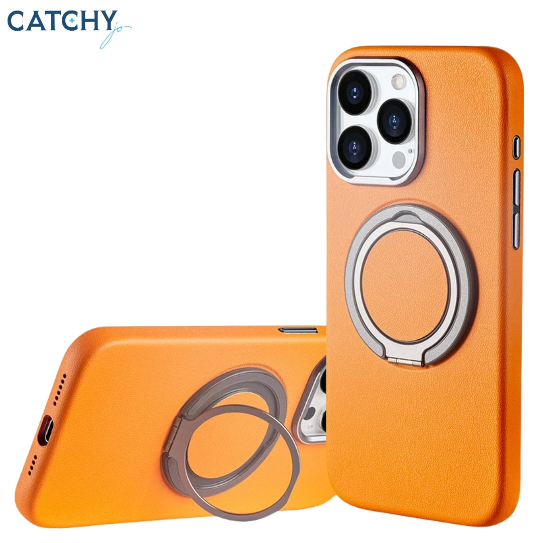 iPhone Leather Magnetic Protective Case