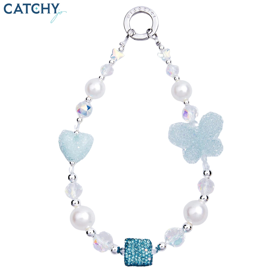 PICOCICI Butterfly Pearl Mixed Phone Charm