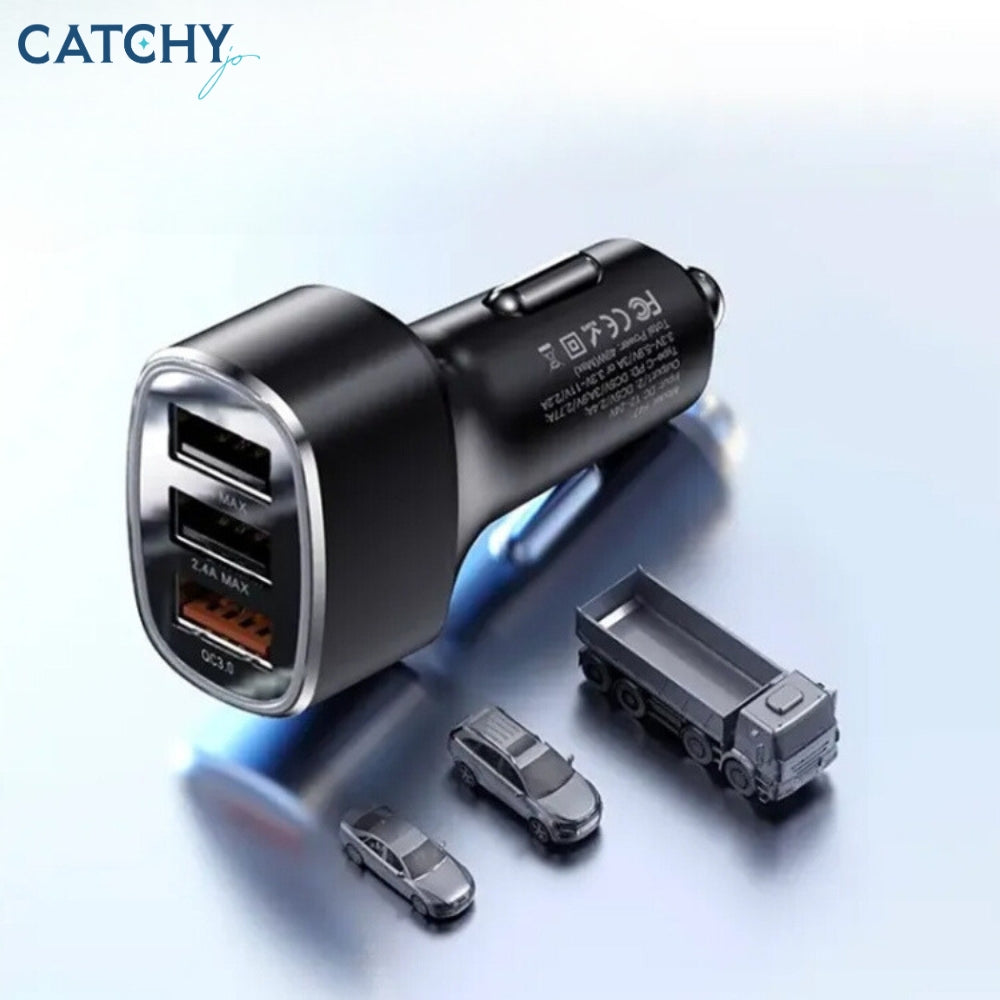 YESIDO Y46 3 USB Port Car Fast Charger (42W)