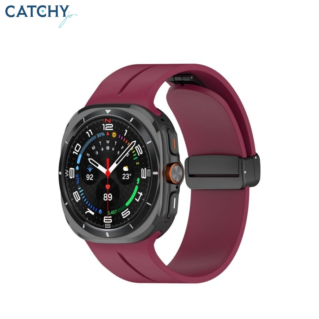 Samsung Magnetic Folding Buckle Silicone Watch Band