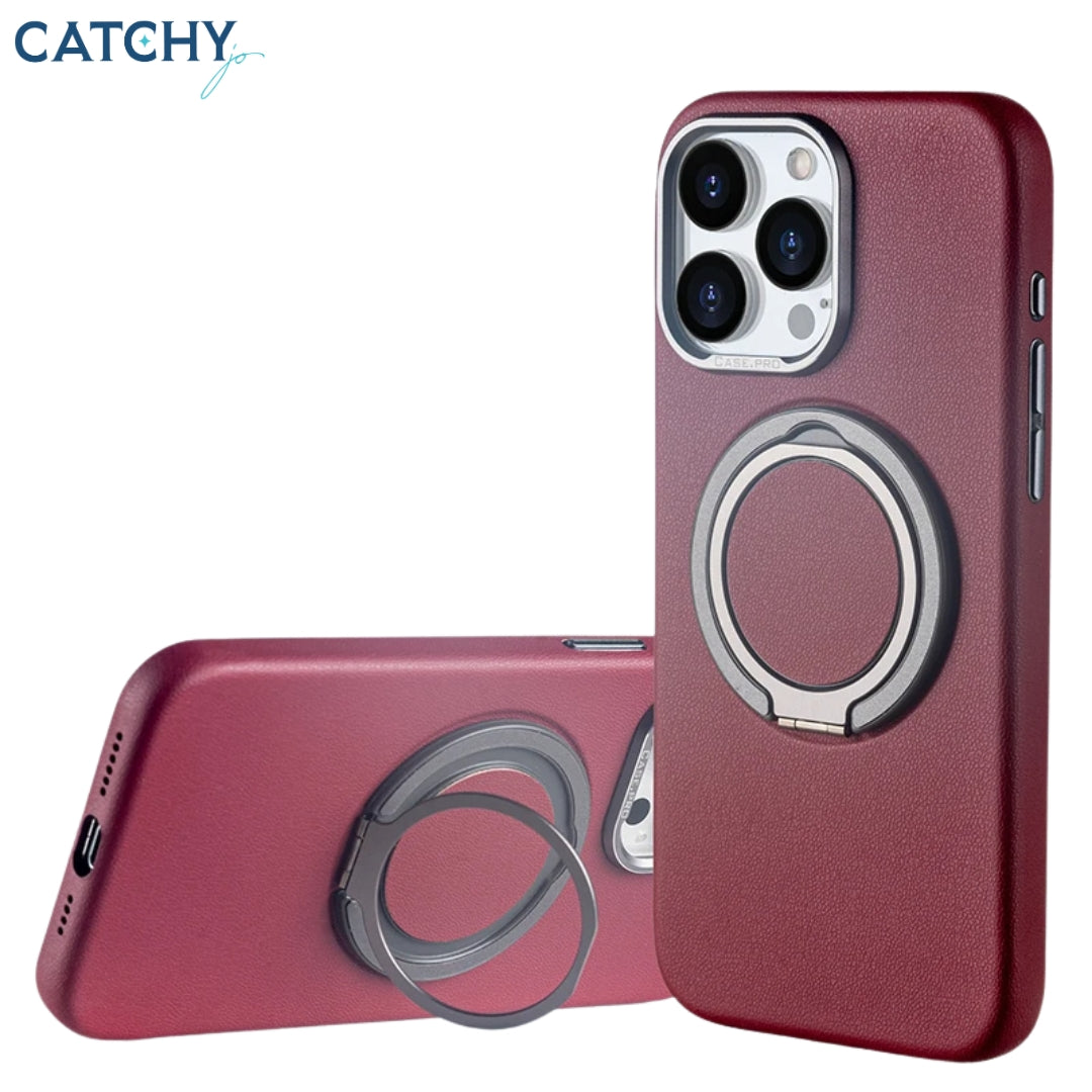 iPhone Leather Magnetic Protective Case