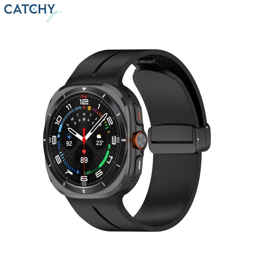 Samsung Magnetic Folding Buckle Silicone Watch Band