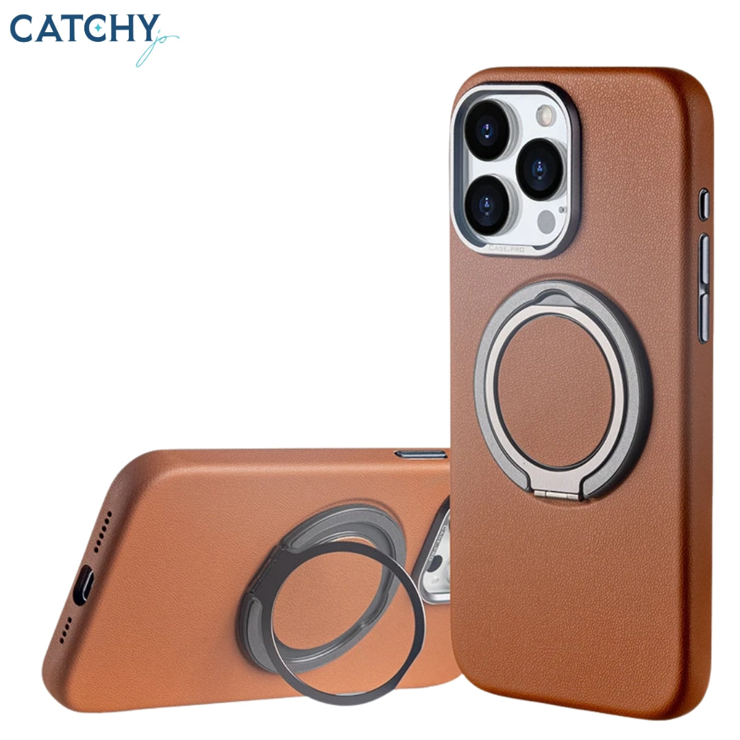 iPhone Leather Magnetic Protective Case