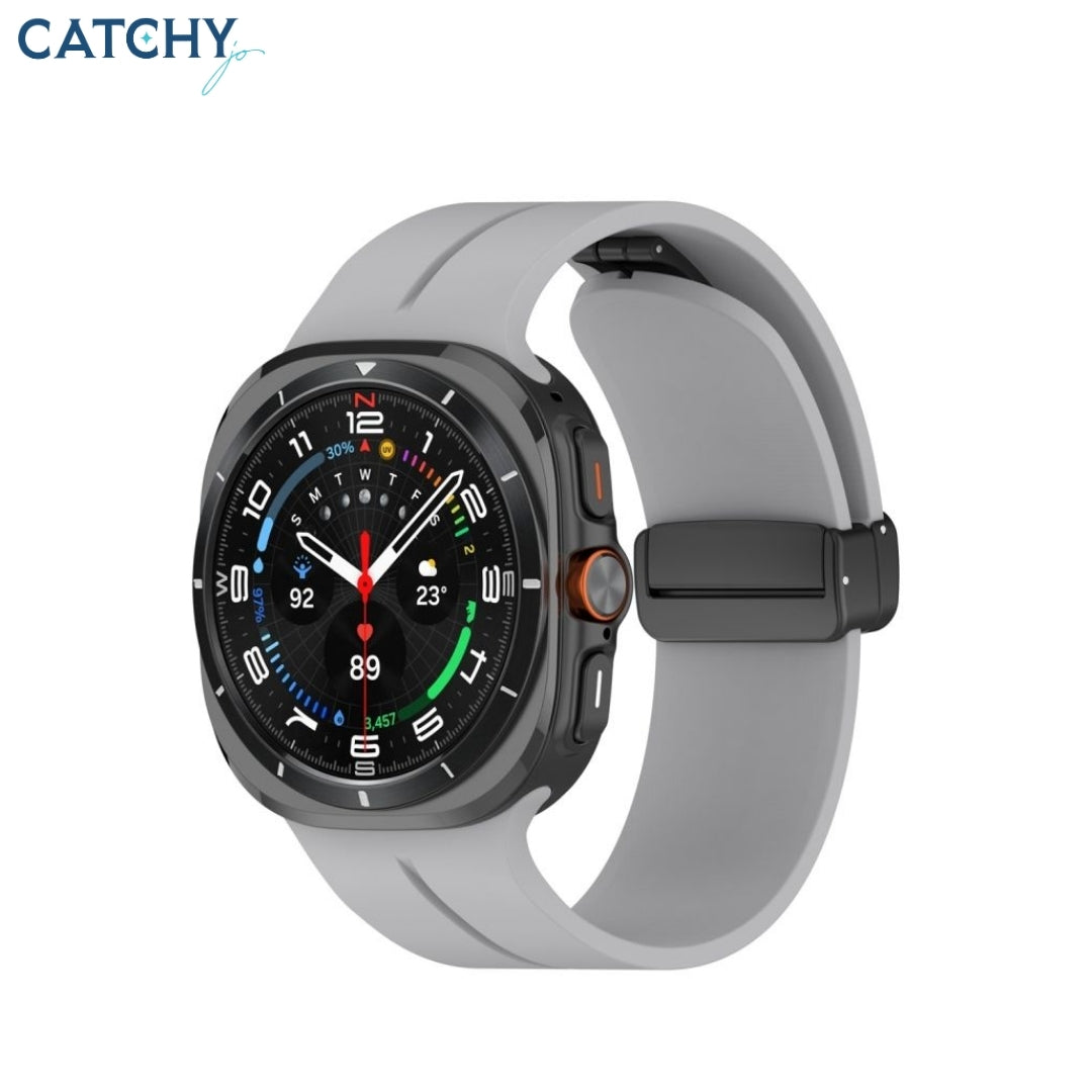 Samsung Magnetic Folding Buckle Silicone Watch Band