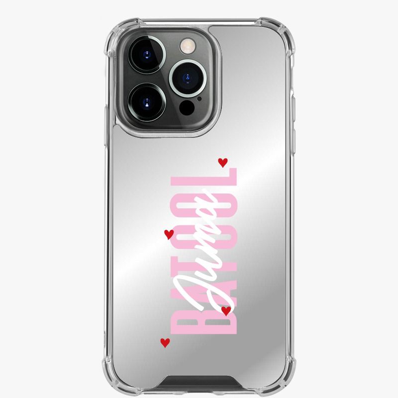 Full Mirror Batool Heart Case With Name (Design)