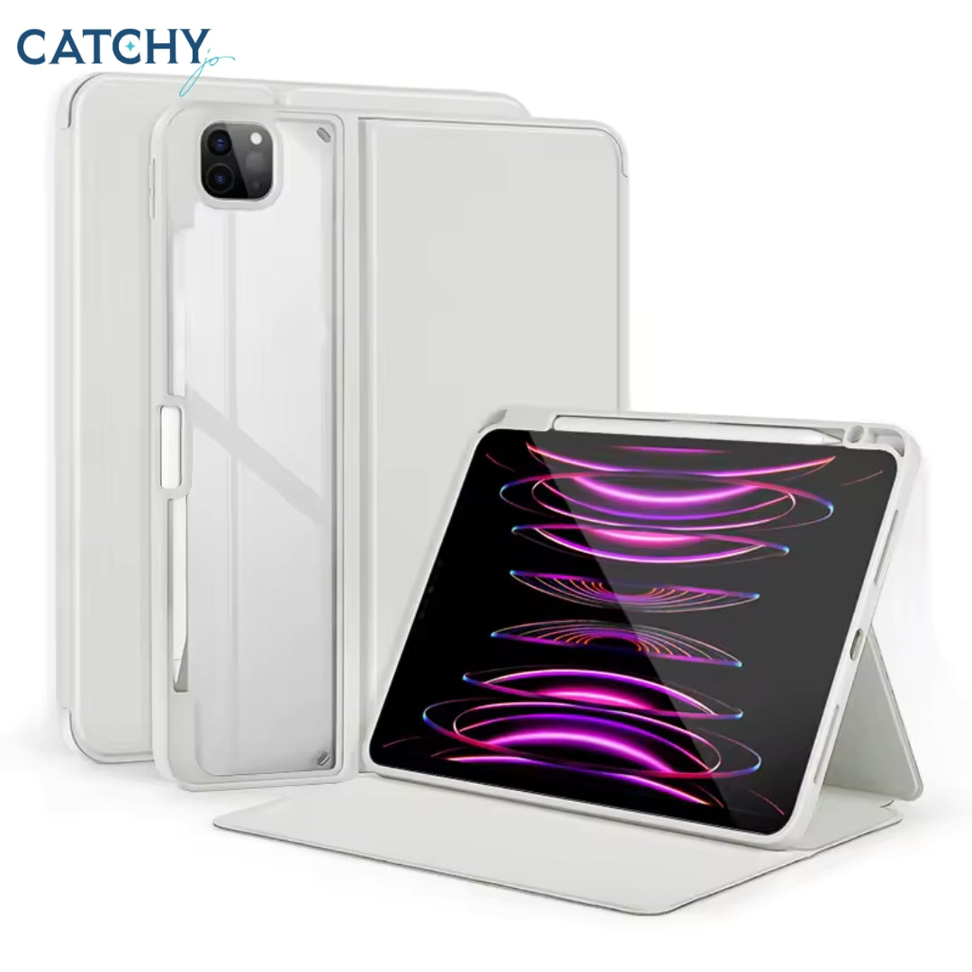 iPad Factory Magnetic PU Leather With Stand& Pencil Holder Case