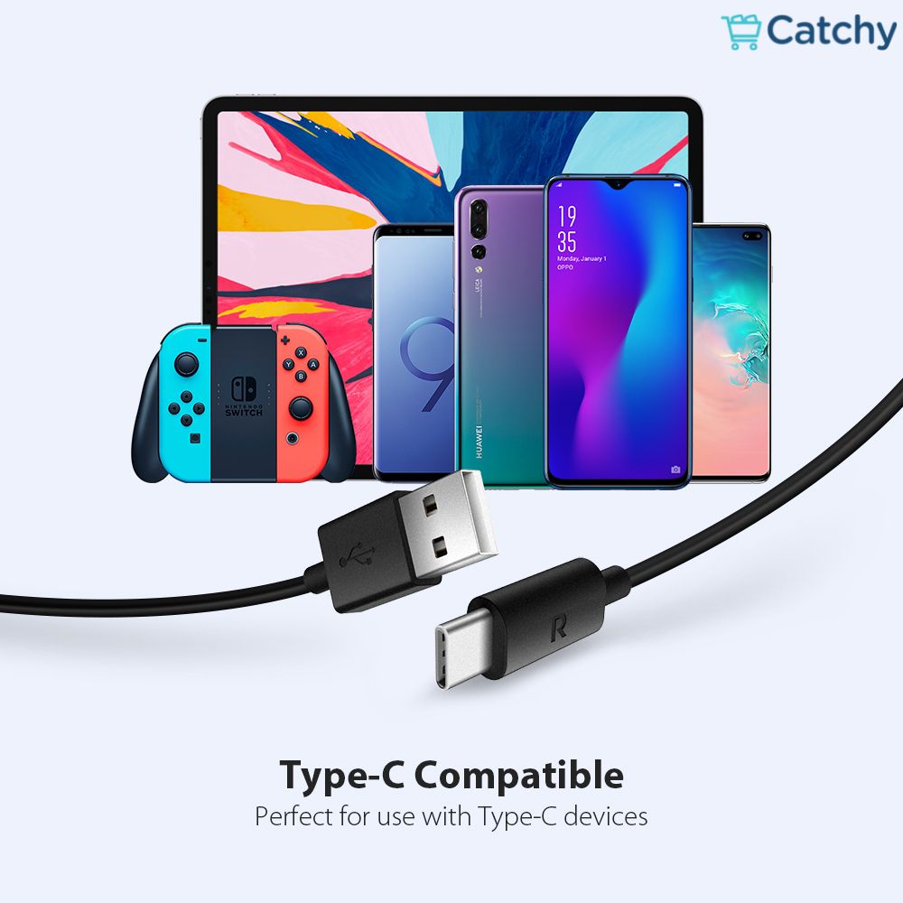 RAVPOWER USB to Type-C Cable 1m